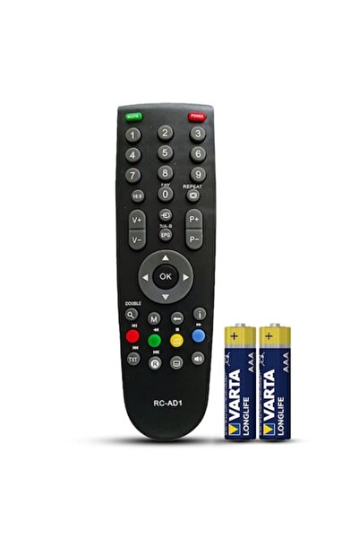 temix Grundig LCD compatible remote control, RC-AD1, TEMIX®, batteries included