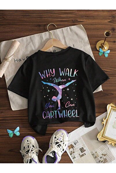 Let's Wear De ce să mergi cu imprimeu deplasare? bumbac 100%% u B guler rotun...