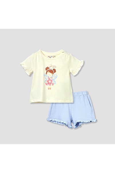 Juniors Fairy Print T-shirt and Shorts Set