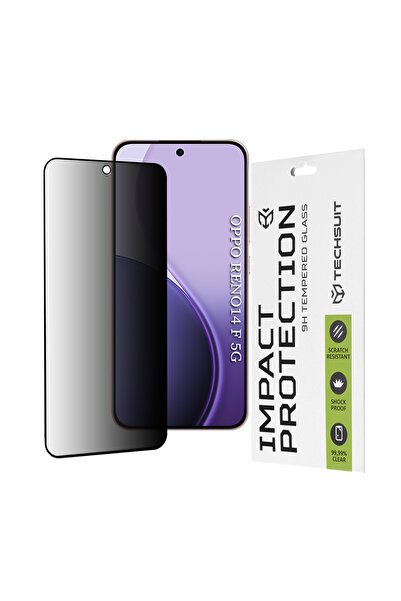 Techsuit Folie sticla Oppo Reno14 F 111D Privacy Full Glue, negru