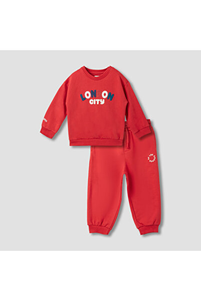 Lee Cooper Text Applique Sweatshirt and Joggers Set