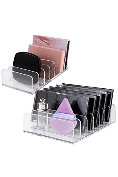 Arabest 2 Pack Cosmetic Organiser Eyeshadow, with 7 Slots for Dressing Table ...