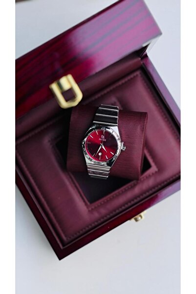 MACON Men’s Luxury Silver Analog Watch with Integrated Stainless Steel Bracel...