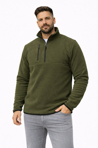 LACHAREL UNISEX YARIM FERMUARLI POLAR SWEAT