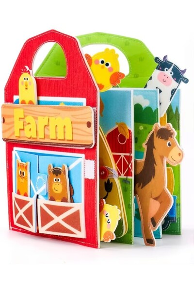 SYBLE لعبة كتاب مونتيسوري من سيبيل - المزرعة