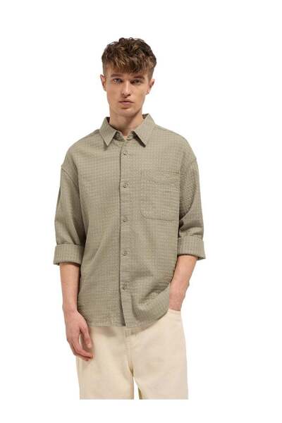 The Bear House Men's long Sleeve Shirt, breathable, soft comfort Fabric