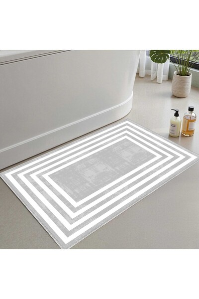 Monnhein Bath Mat, Soft Bathroom Rug, Non-Slip Dot Backing, Washable - 60X100