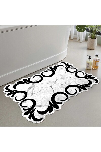 Monnhein Bath Mat, Soft Bathroom Rug, Non-Slip Dot Backing, Washable - 60X100