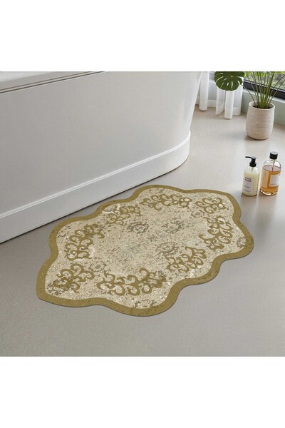 Monnhein Bath Mat, Soft Bathroom Rug, Non-Slip Dot Backing, Washable - 60X100