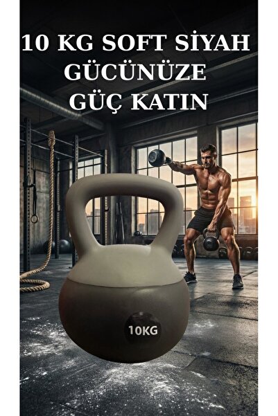 OULITE Siyah 10 KG Soft Kettlebell