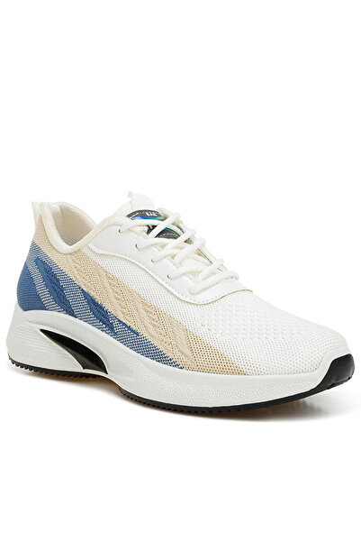 london Rag حذاء رياضي رجالي سميك بلونين باللون الأبيض