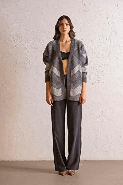 GMG FIRENZE oversized Γυναικεία ζακέτα με σχέδια