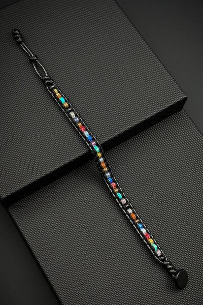 FRNCH Mix Doğal Taşlı Çok Renkli Erkek Bileklik FRJ12738-3738-CK