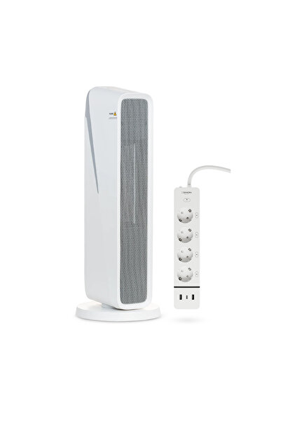 Xenon Smart Akıllı Fanlı Isıtıcı ve Akım Korumalı Çoklu Priz Seti