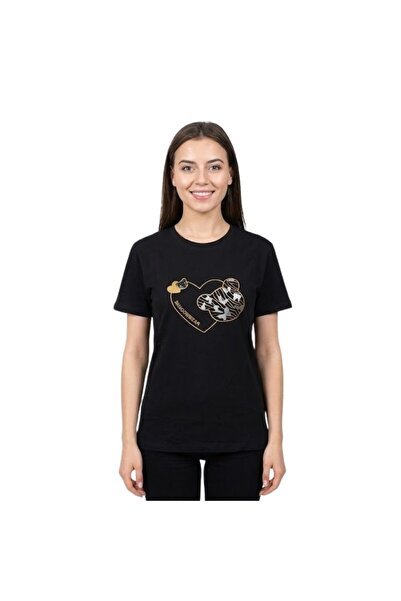Enfield & Co. Tricou cu imprimeu Shadowbear Heart – Negru