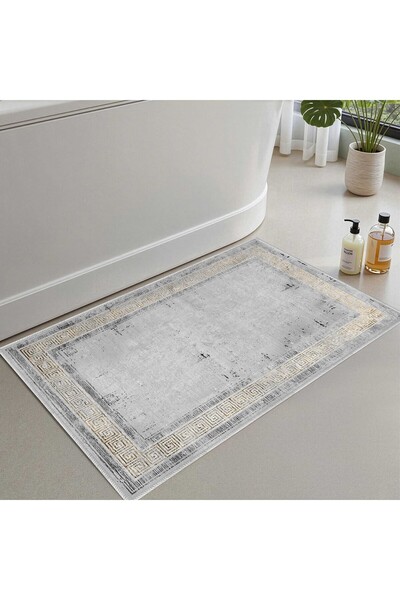 Monnhein Bath Mat, Soft Bathroom Rug, Non-Slip Dot Backing, Washable - 60X100