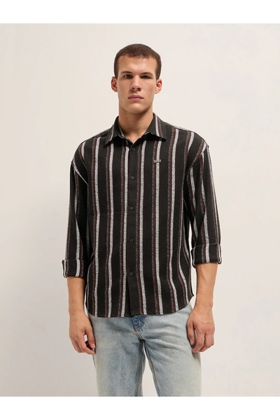 The Bear House قميص رجالي بأكمام طويلة، مصنوع من قماش ناعم ومريح يسمح بمرور ا...