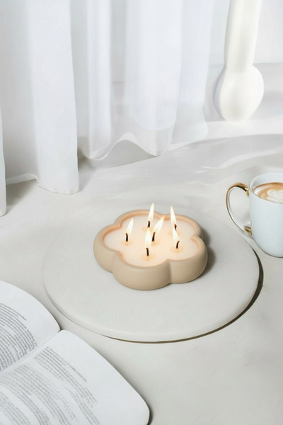 LALEZEN HOME Çiçek Tabak Mum