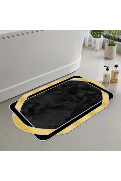 Monnhein Bath Mat, Soft Bathroom Rug, Non-Slip Dot Backing, Washable - 60X100