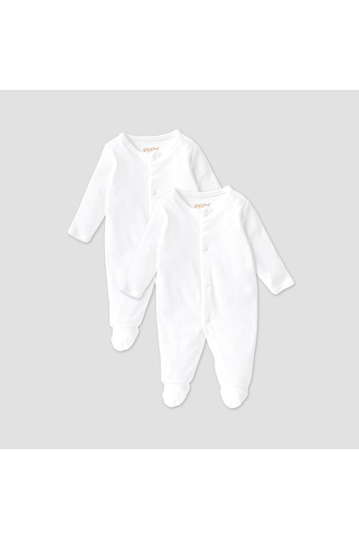 giggles طقم بيجاما سادة بأكمام طويلة - قطعتان