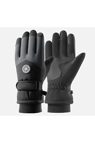 NO BRAND Three-piece set - knitted hat, scarf and gloves, warm and windproof,...