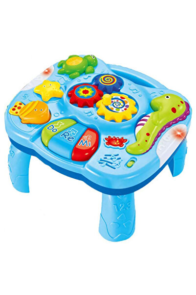 MalPlay Masuta interactiva pentru bebelusi 2 in 1, cu Lumini, Sunete, Pian si...