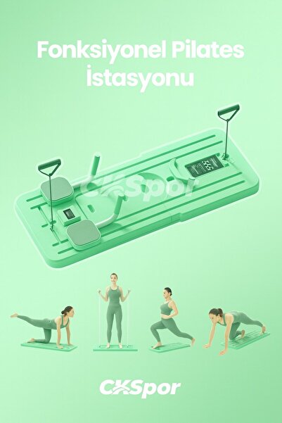 OULITE Pilates Tahtası Seti Reformer Etkili Çok Amaçlı Direnç Lastikli Diz Mi...