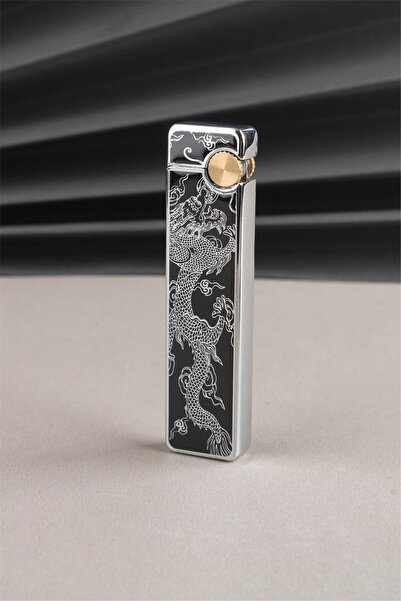 Silvio Monetti Kapaklı Özel Tasarım Metal Gazlı Çakmak SM148T0005