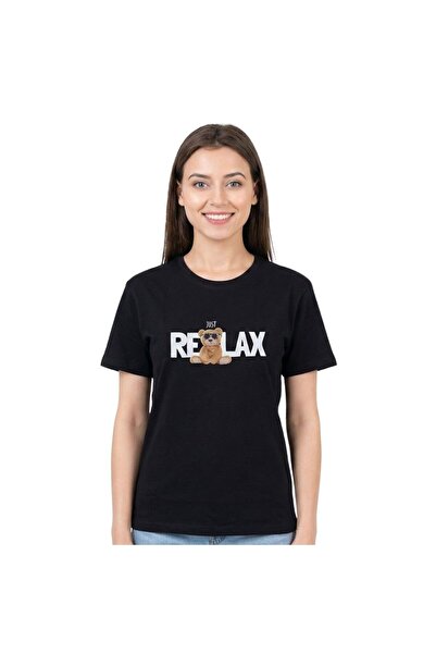 Enfield & Co. تي شيرت نسائي من Enfield&Co بطبعة دمية دب باللون الأسود