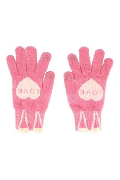 Optim Solution TouchScreen Sensitive Gloves, Quality Warm Wool, Heart Love De...