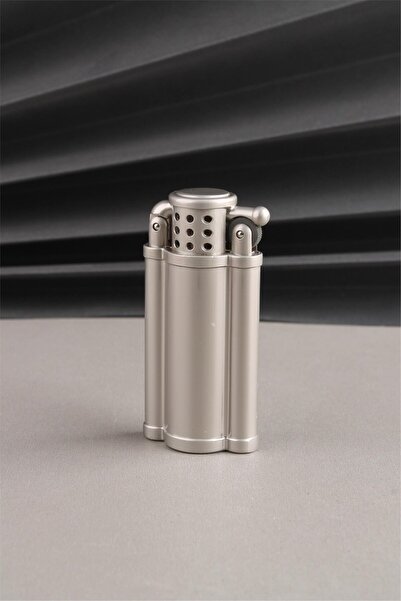 Silvio Monetti Kapaklı Jet Mavi Pürmüz Alevli Metal Gazlı Çakmak SM145T0004