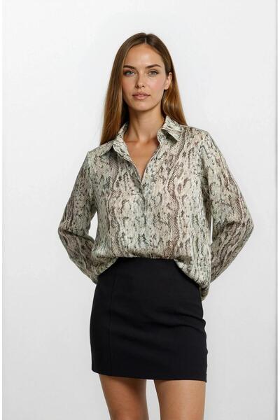 Spazio Palmeria Erkek Yaka Gömlek HAKİ