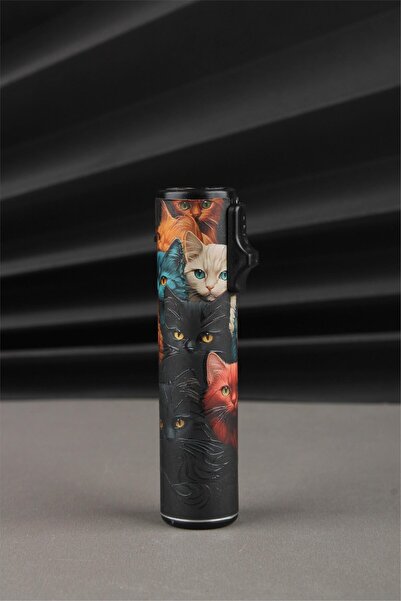 Silvio Monetti Kedi Desenli Gazlı Çakmak SM179PF0005