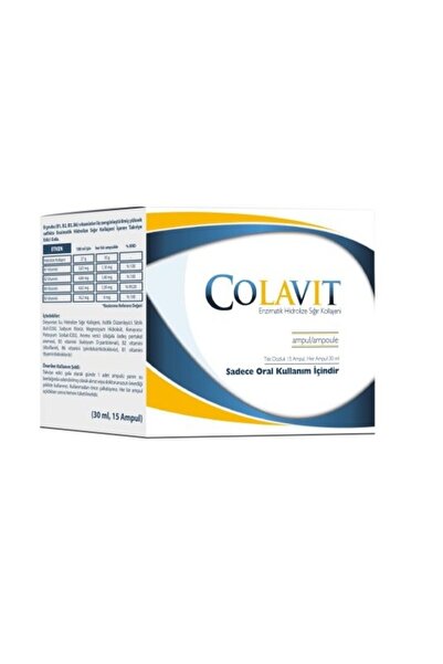 Arthroline İlaç Colavit 30ml 15 Oral Flakon - Enzimatik Hidrolize Sığır Kolla...