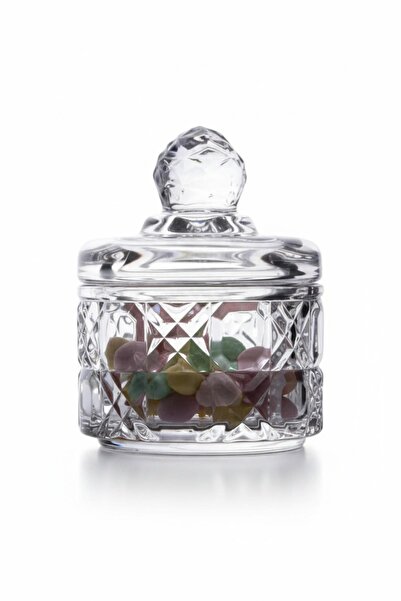 ALBETTO وعاء سكر صغير فاخر من الكريستال الزجاجي، وعاء حلويات تركي sur43