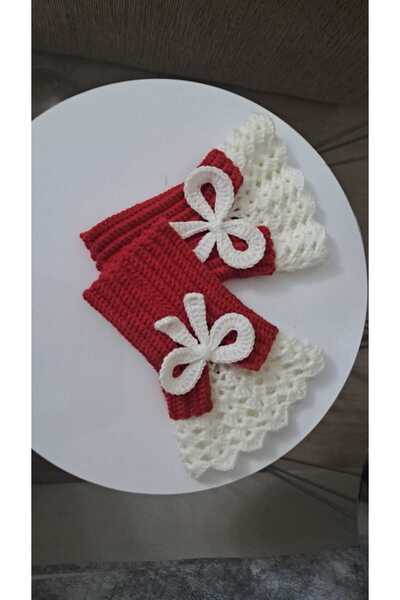 ELARAKNİTS HANDMADE Ручноробні в'язані рукавички | З мереживною бантиком | Ши...