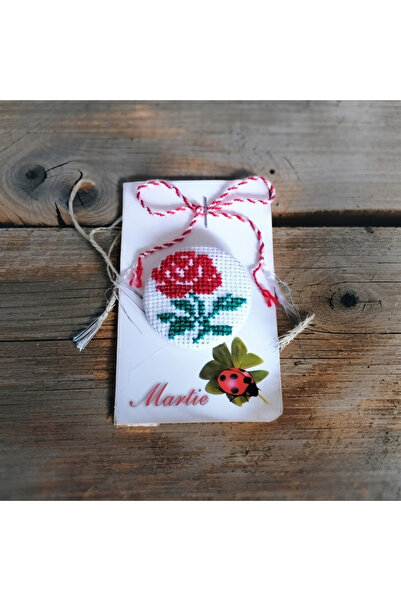 Magicraft2025 Broșă brodată manual