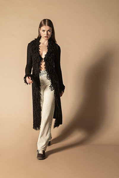 Nisan Long Cardigan with Tassel