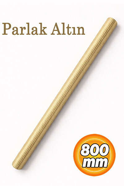 Badem10 Vento Çizgili Parlak Altın Çekmece Dolap Kulpu 800 mm Uzun Mobilya Ku...