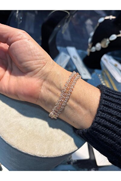 Handmade By HLY سوار من حجر الكريستال مصنوع يدويًا