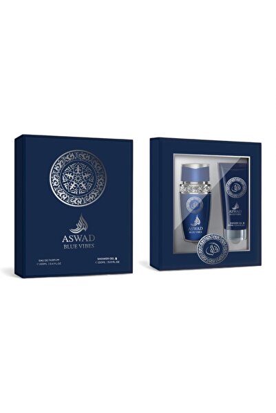 Aswad Blue Vibes for Men Gift Set – Oriental Perfume 100 ml + Shower Gel 150 ml