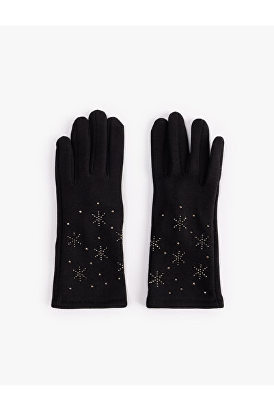 Koton Taş Detaylı Kış Temalı Eldiven