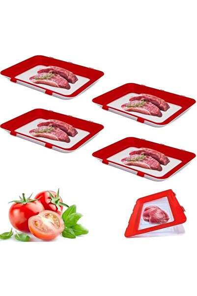 Generic Food Preservation Tray - With Stretch Cover 4pc