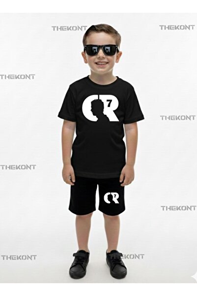 THEKONT C-R-7 Печатни шорти, тениска и долнище, лятно детско комплектче