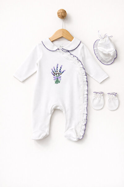 Eda Baby Peter Pan collar Snap Fastener Jumpsuit