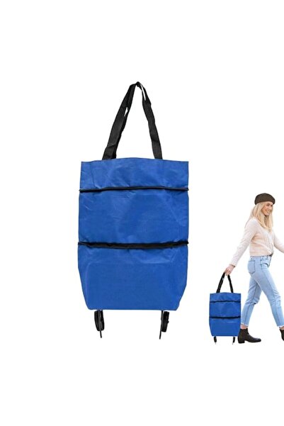 Optim Solution Foldable Shopping Bag 2 in 1 with Wheels