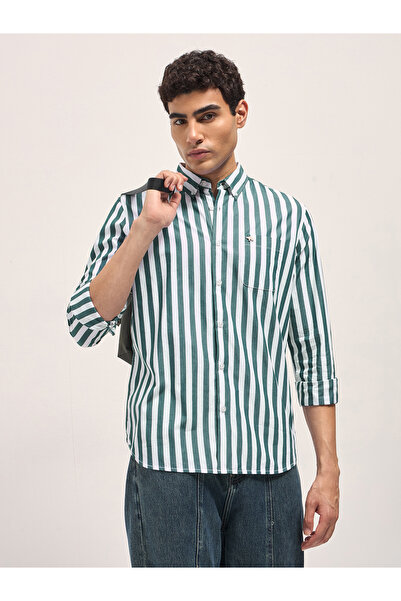 The Bear House Men's long Sleeve Shirt, breathable, soft comfort Fabric