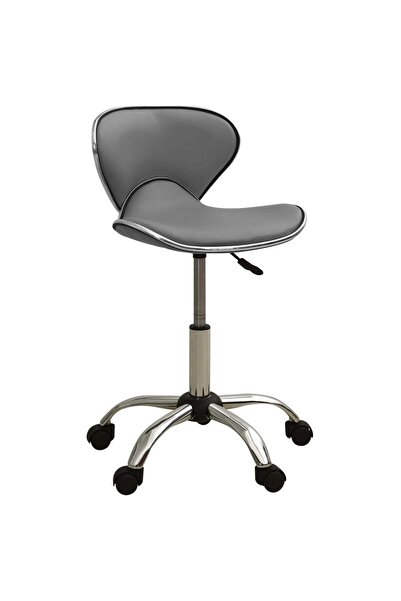 vidaxl Office Chair Grey Faux Leather