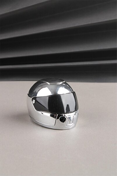 Silvio Monetti Motor Kaskı Tasarımlı Doldurulabilir Normal Alevli Çakmak - He...