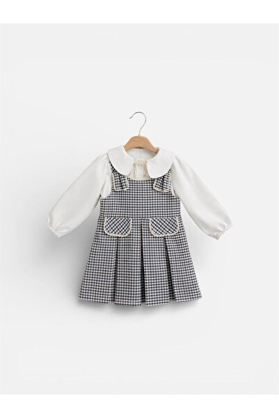 Gocoland Luna Checkered Girl's Gilet Dress